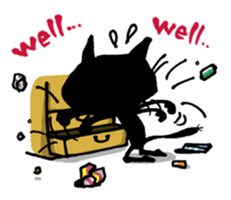 Black cat "Matton" Part2 English ver. sticker #1512637