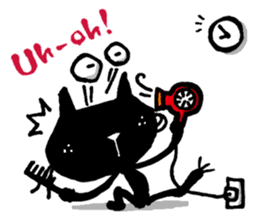 Black cat "Matton" Part2 English ver. sticker #1512640