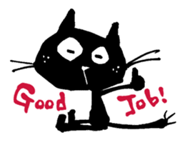 Black cat "Matton" Part2 English ver. sticker #1512644