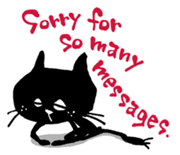Black cat "Matton" Part2 English ver. sticker #1512646