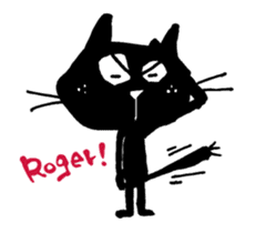 Black cat "Matton" Part2 English ver. sticker #1512647