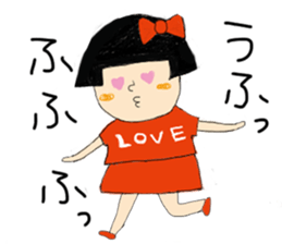 Boobbed hair sticker #1512934