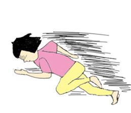 Boobbed hair sticker #1512950