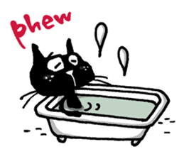 Black cat "Matton" English ver. sticker #1513451