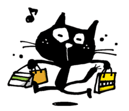 Black cat "Matton" English ver. sticker #1513452