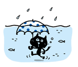 Black cat "Matton" English ver. sticker #1513453