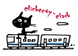 Black cat "Matton" English ver. sticker #1513454