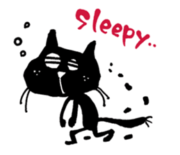 Black cat "Matton" English ver. sticker #1513457
