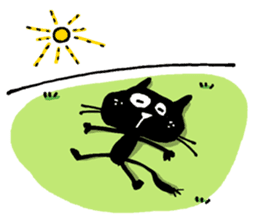 Black cat "Matton" English ver. sticker #1513458