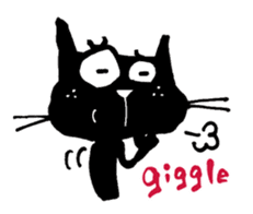 Black cat "Matton" English ver. sticker #1513469
