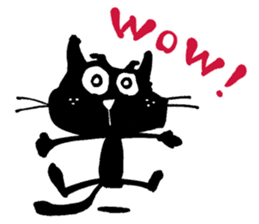Black cat "Matton" English ver. sticker #1513473