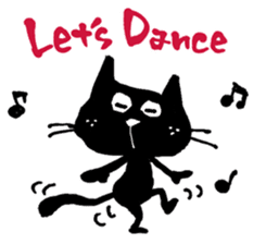 Black cat "Matton" English ver. sticker #1513477
