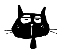 Black cat "Matton" English ver. sticker #1513479