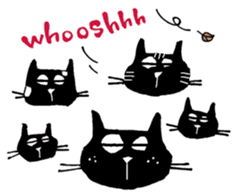 Black cat "Matton" English ver. sticker #1513485
