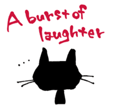Black cat "Matton" English ver. sticker #1513487