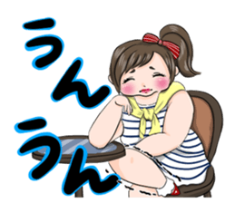 Kawaii Chubby Girl sticker #1513747