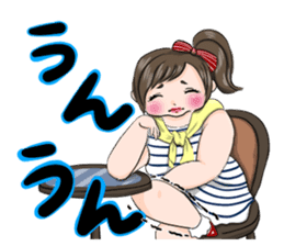 Kawaii Chubby Girl sticker #1513747