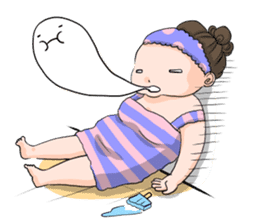 Kawaii Chubby Girl sticker #1513758