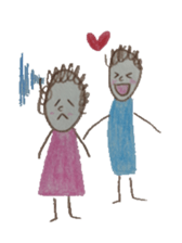 Dooding woman and man Ver2 sticker #1513922