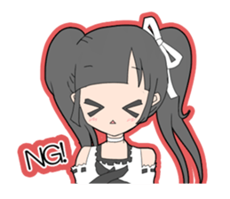 Magical Girl Twin Tails Sticker sticker #1515375