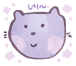 Cute cat(korean) sticker #1515608