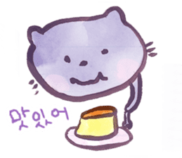 Cute cat(korean) sticker #1515626
