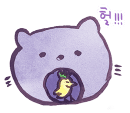 Cute cat(korean) sticker #1515629