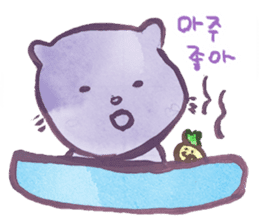 Cute cat(korean) sticker #1515631