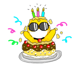 "Ding Thong" Cat in coat sticker #1515699