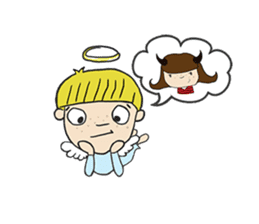 Story of poor Valentine and Devil Debbie sticker #1515968