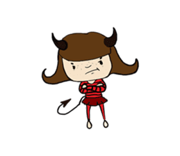 Story of poor Valentine and Devil Debbie sticker #1515971