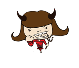 Story of poor Valentine and Devil Debbie sticker #1515974