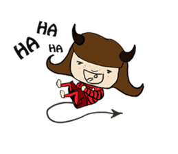 Story of poor Valentine and Devil Debbie sticker #1515977