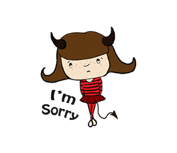 Story of poor Valentine and Devil Debbie sticker #1515980