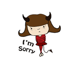 Story of poor Valentine and Devil Debbie sticker #1515980