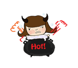 Story of poor Valentine and Devil Debbie sticker #1515984