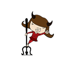 Story of poor Valentine and Devil Debbie sticker #1515988