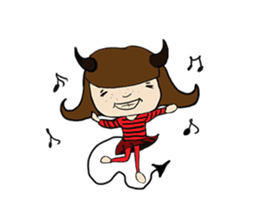 Story of poor Valentine and Devil Debbie sticker #1515989