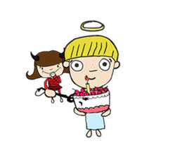 Story of poor Valentine and Devil Debbie sticker #1515994