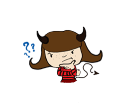 Story of poor Valentine and Devil Debbie sticker #1515996