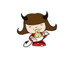 Story of poor Valentine and Devil Debbie sticker #1516004