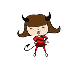 Story of poor Valentine and Devil Debbie sticker #1516007