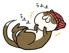 Goofy ferret TOUCH3 winter! sticker #1516853