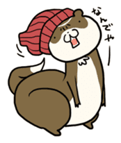 Goofy ferret TOUCH3 winter! sticker #1516861