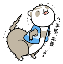 Goofy ferret TOUCH3 winter! sticker #1516862