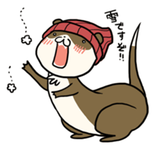 Goofy ferret TOUCH3 winter! sticker #1516865