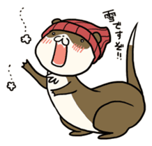 Goofy ferret TOUCH3 winter! sticker #1516865