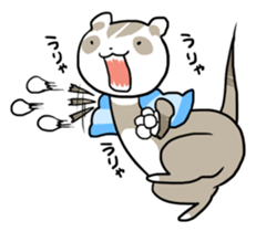 Goofy ferret TOUCH3 winter! sticker #1516869