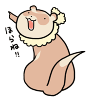 Goofy ferret TOUCH3 winter! sticker #1516871