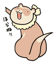 Goofy ferret TOUCH3 winter! sticker #1516871